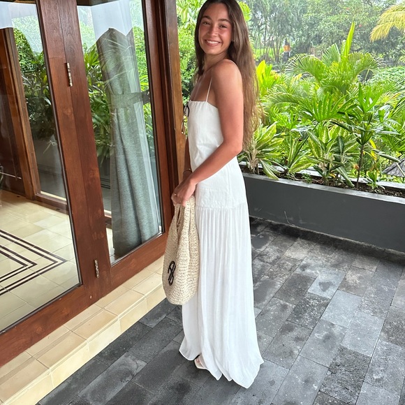Zara White Spaghetti-Strap Maxi Dress - Picture 3 of 3